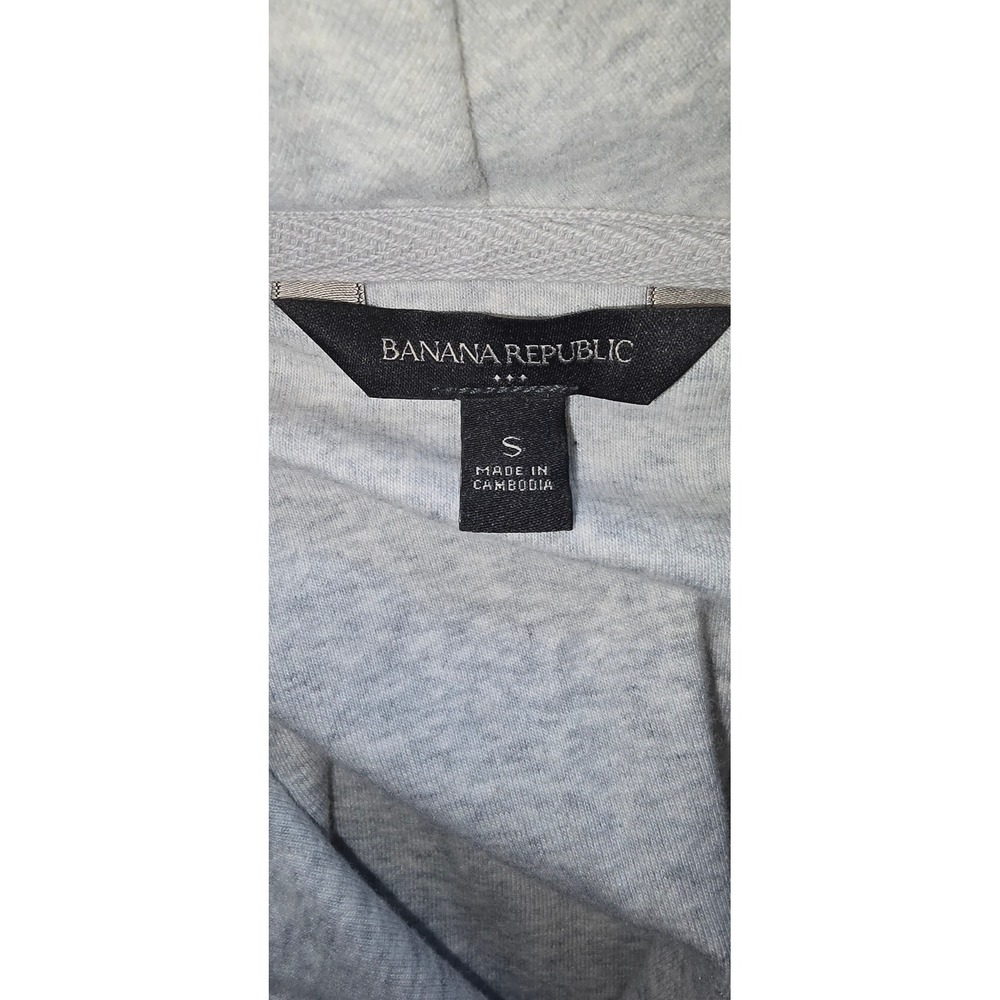 Banana Republic Womens Gray Asymmetrical Zip Cowl Neck Moto‎ Jacket Small - Picture 3 of 7
